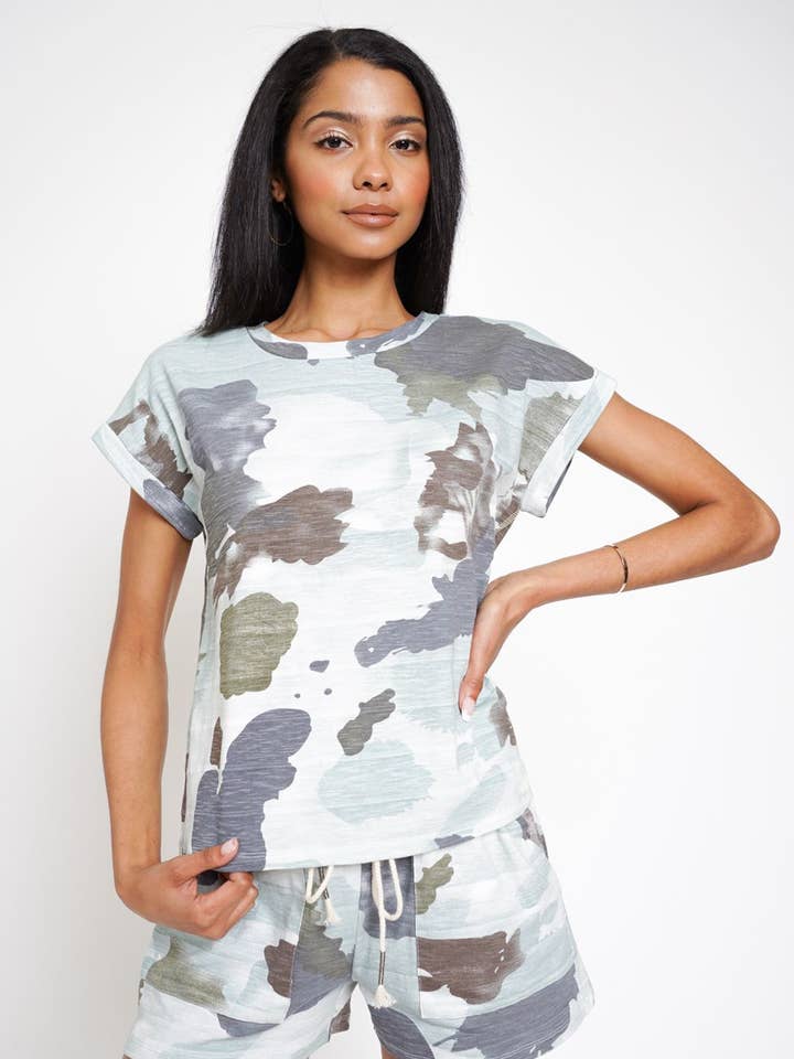Mystree - Wholesale T-Shirt - Women's - 19132 Camo Print Top6