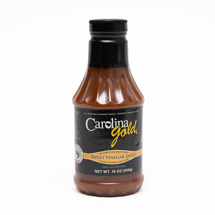 Gourmet Carolina Gold Sauce, Sweet Vinegar, 18 oz for wholesale by Gourmet Carolina Gold