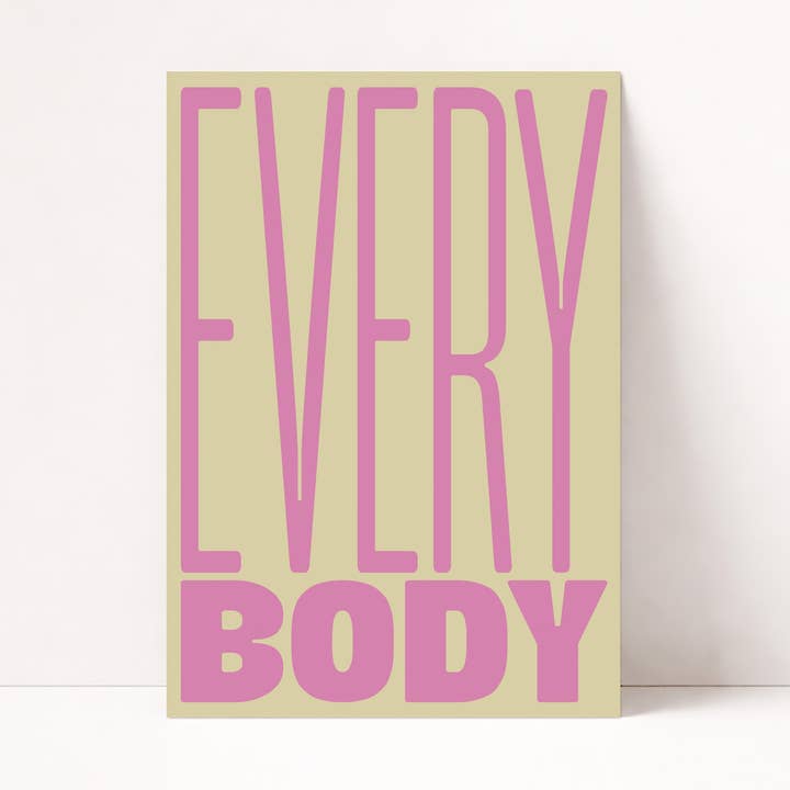 IEDEREEN POSTER voor wholesale door PurePeach Studio