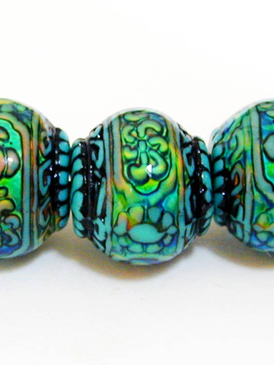 Perline Mirage (polimero) - Blue Mystique per la vendita all'ingrosso da parte di Tika