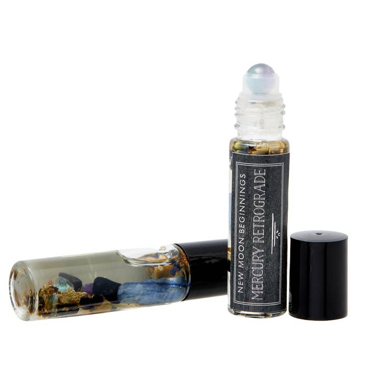 New Moon Beginnings - Wholesale Essential Oil Roll-On - Intention Roll on perfume, Essential Oil, Crystal Infused12