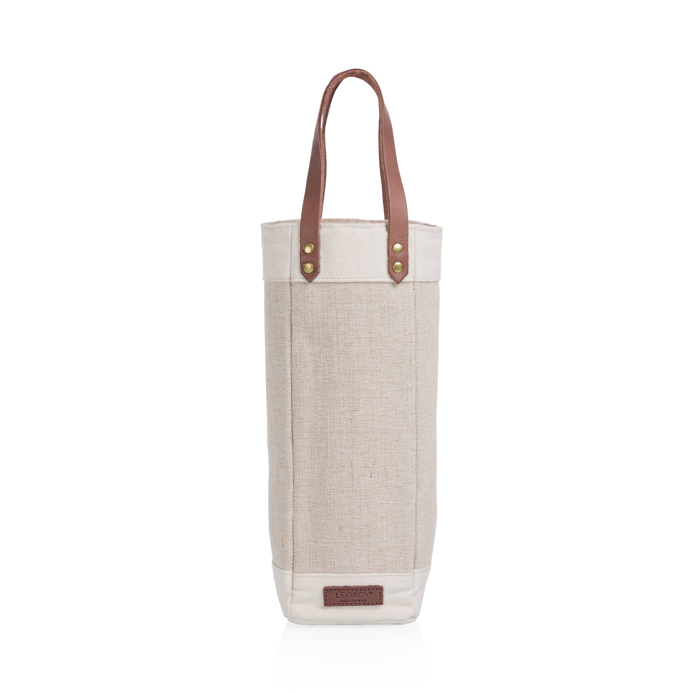 Picnic Time Family of Brands - Wholesale Wine Tote - Pinot Jute Single Bottle Insulated Wine Tote Bag6