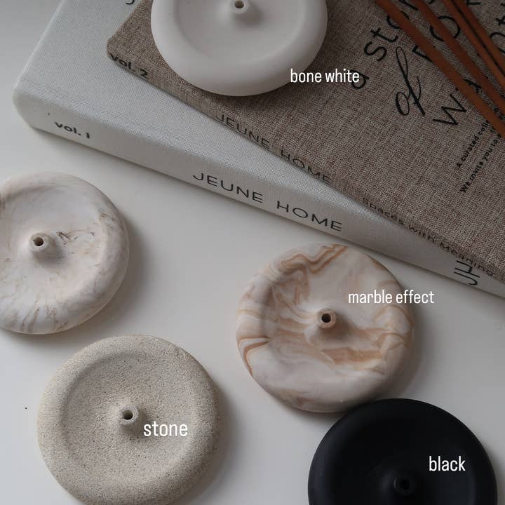 Jeune Home - Wholesale Incense Holder - Minimalist round incense holder 2