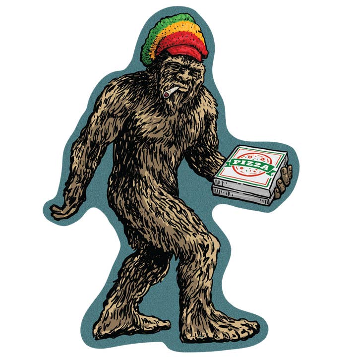 Sticker - Rasta Big Foot (Set of 6) Vinyl for wholesale by Desperate Enterprises