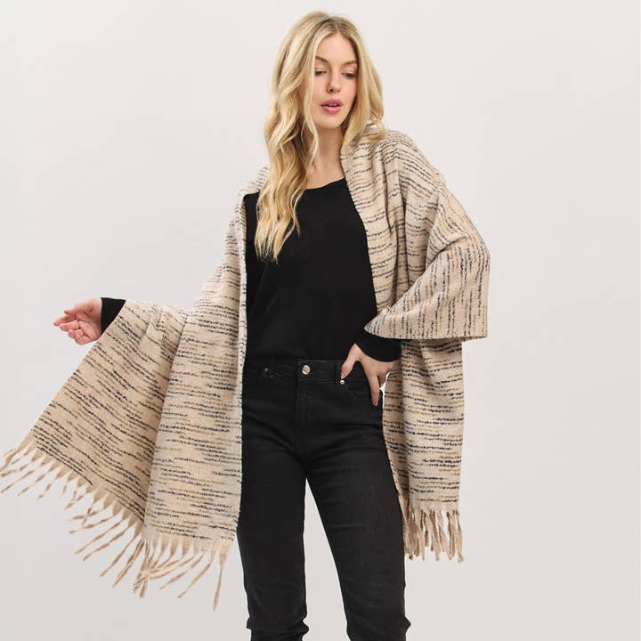 Hana - Wholesale Scarf - Women's - Multi Colors Super Soft with Fringes Winter Scarf11