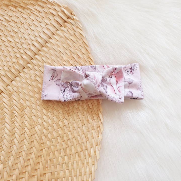 Tribe of Five - Wholesale Fashion Headband - Baby - Alaska Pink Bow Headband1
