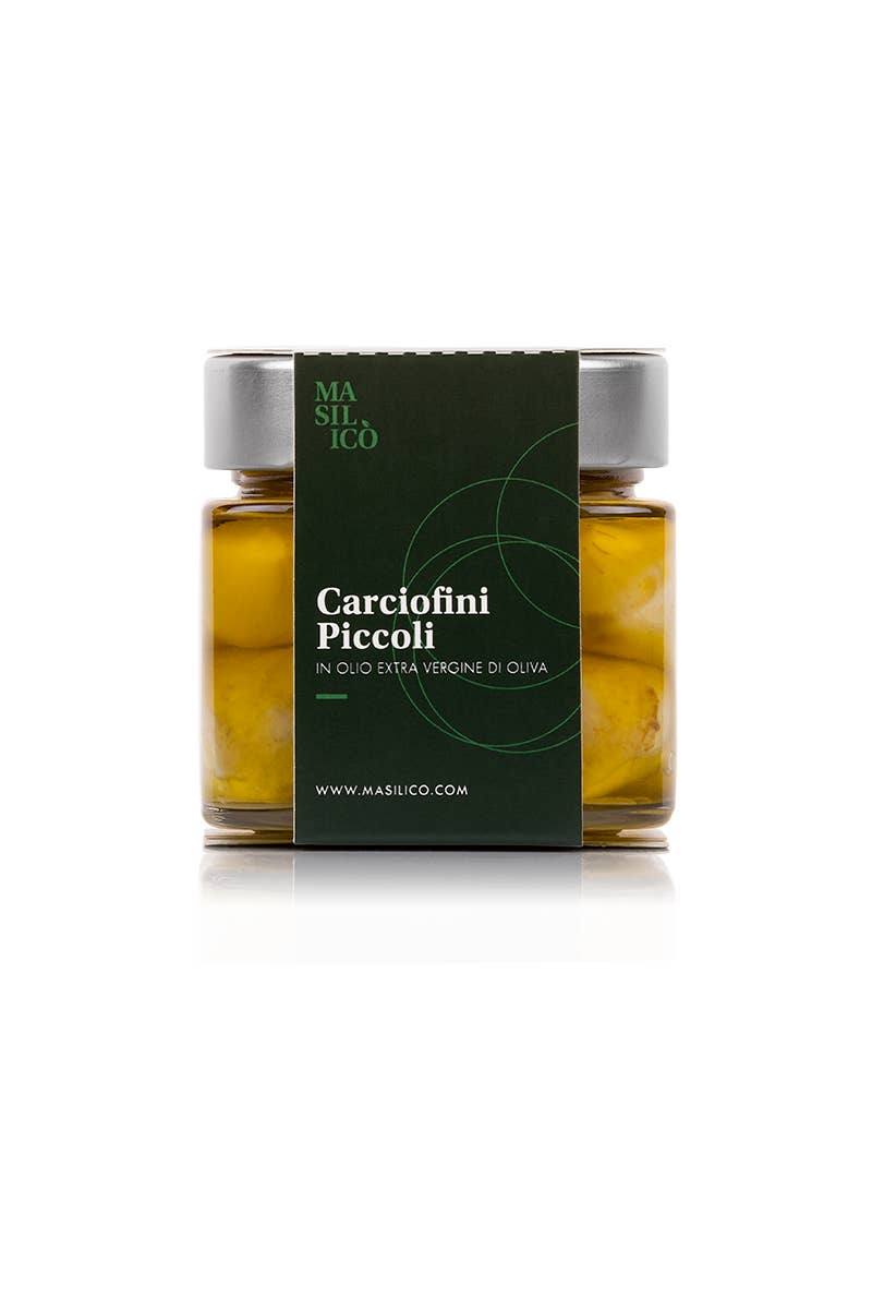 Masilico’ - Wholesale Olives - SMALL ARTICHOKES IN EXTRA VIRGIN OLIVE OIL