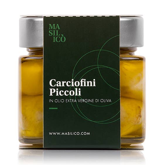 Masilico’ - Wholesale Olives - SMALL ARTICHOKES IN EXTRA VIRGIN OLIVE OIL0