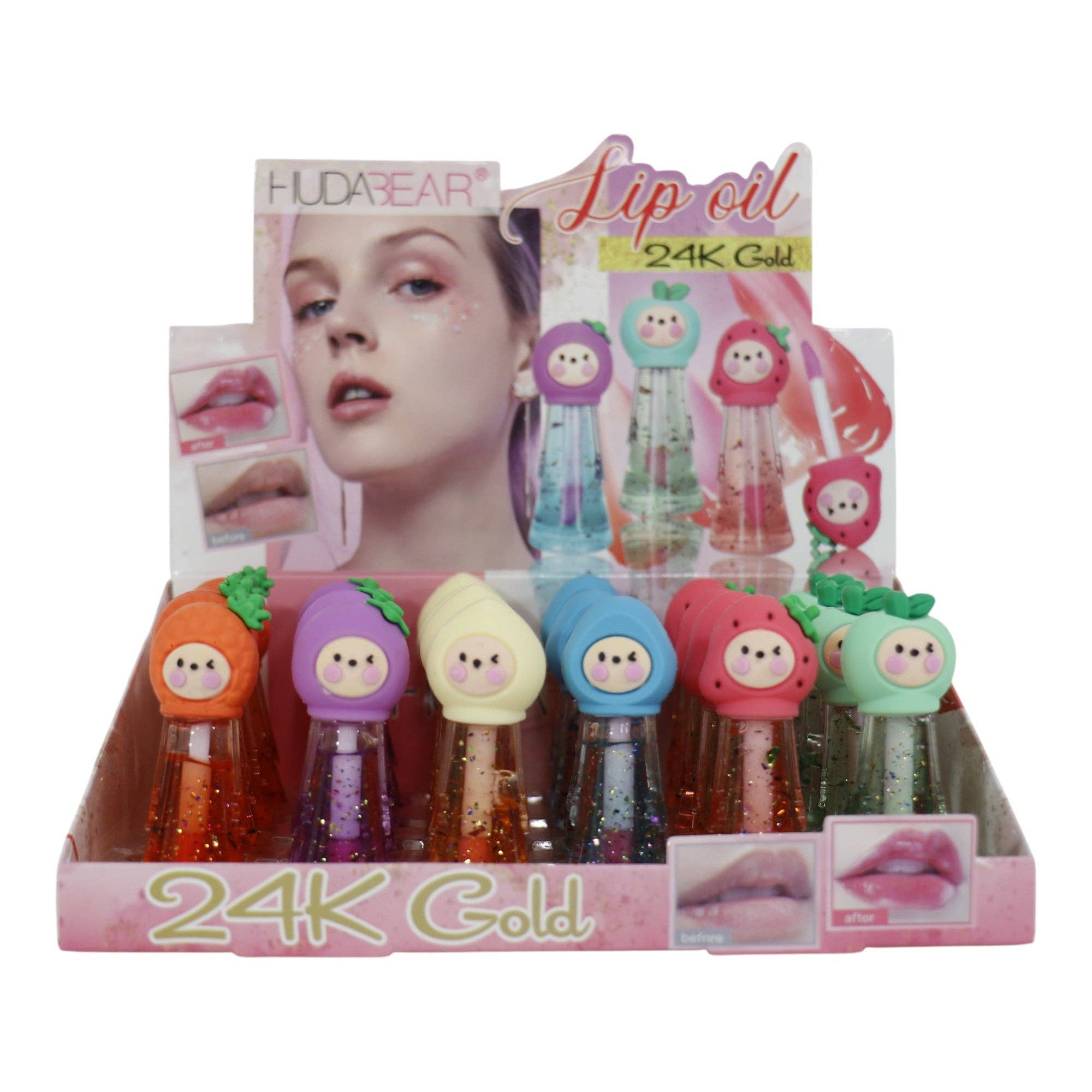 ASSORTED Fruit Face Lip Oi M021.. (24PC) for wholesale on Faire24