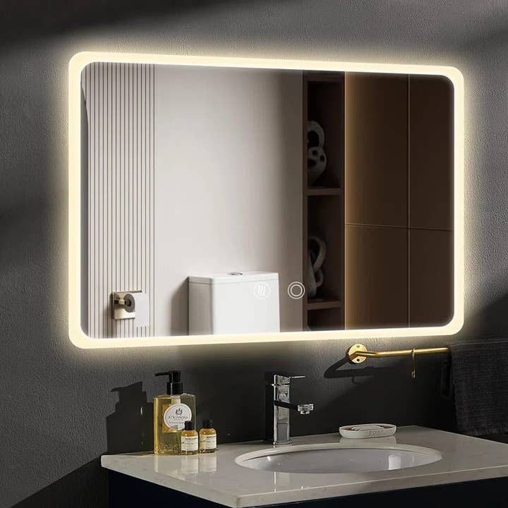 Rucci Professional - Wholesale Wall Mirror - LED Vanity Bathroom Mirror Anti-Fog Wall-Mount (3 Sizes)