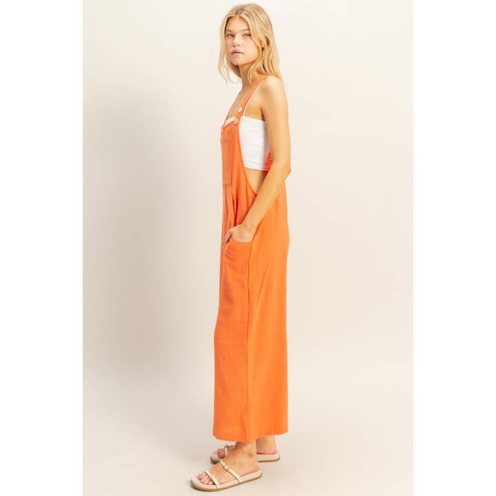 HYFVE - Wholesale Jumpsuit - Women's - HF25A082-Textured Wide Leg Overall Jumpsuit