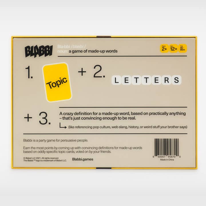 Blabbi - Wholesale Card Game - Blabbi: A Game of Made-Up Words (1st Edition)5