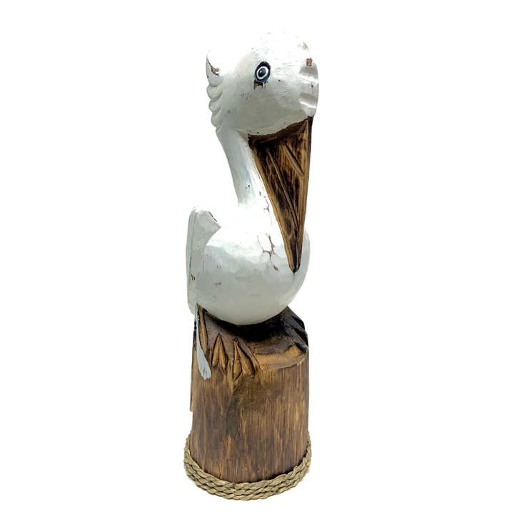 14" Pelican on Piling Figurine for wholesale by CB Home Collection