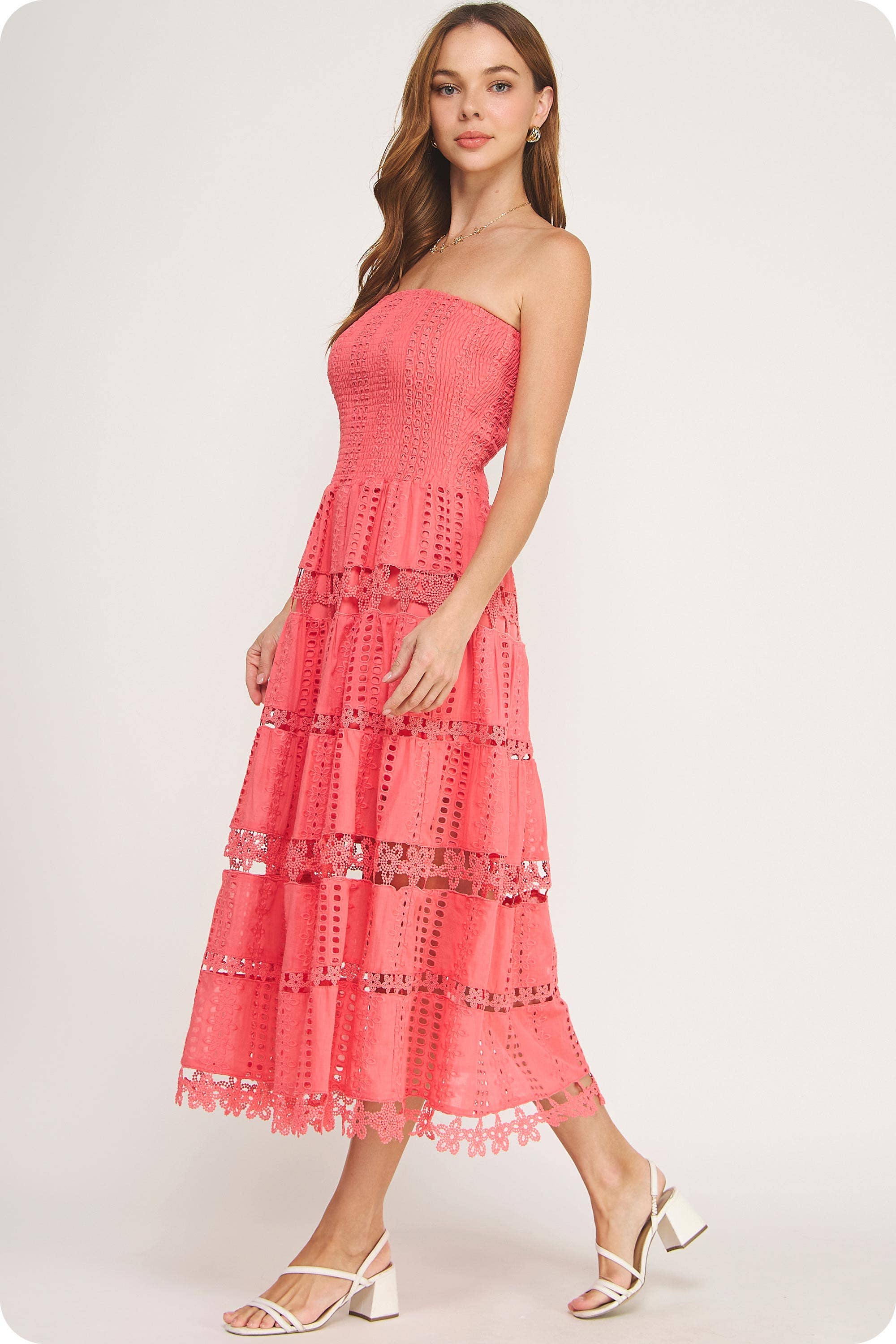 Strut & Bolt - Wholesale Dress – Women's - Eyelet Lace Tube Dress10