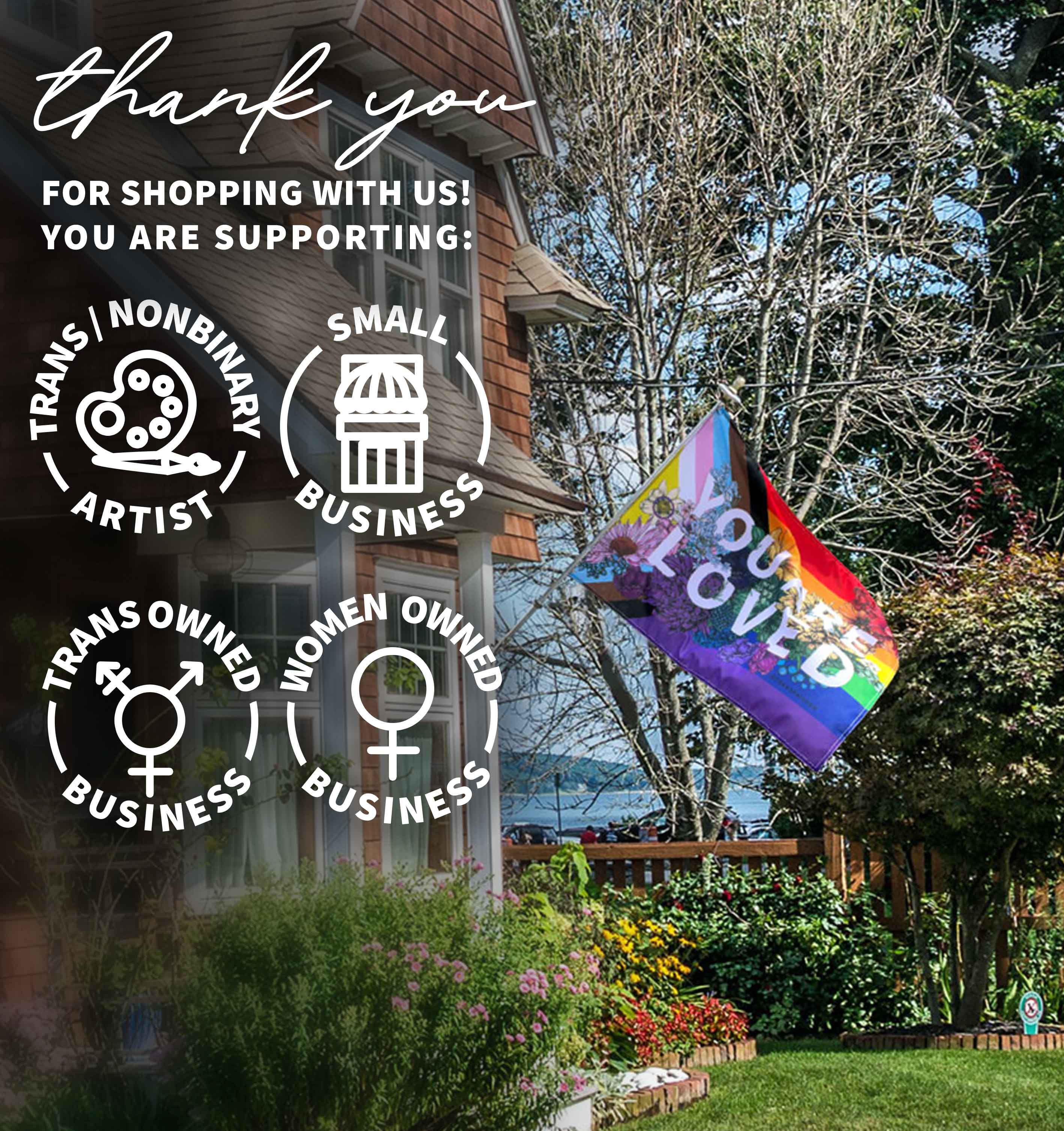 Transpainter - Wholesale Flag - You Are Loved Flag | LGBTQ Rainbow Pride Flag11