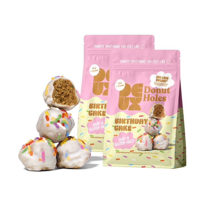 Birthday Cake Donut Holes (2-Pack) for wholesale by Deux