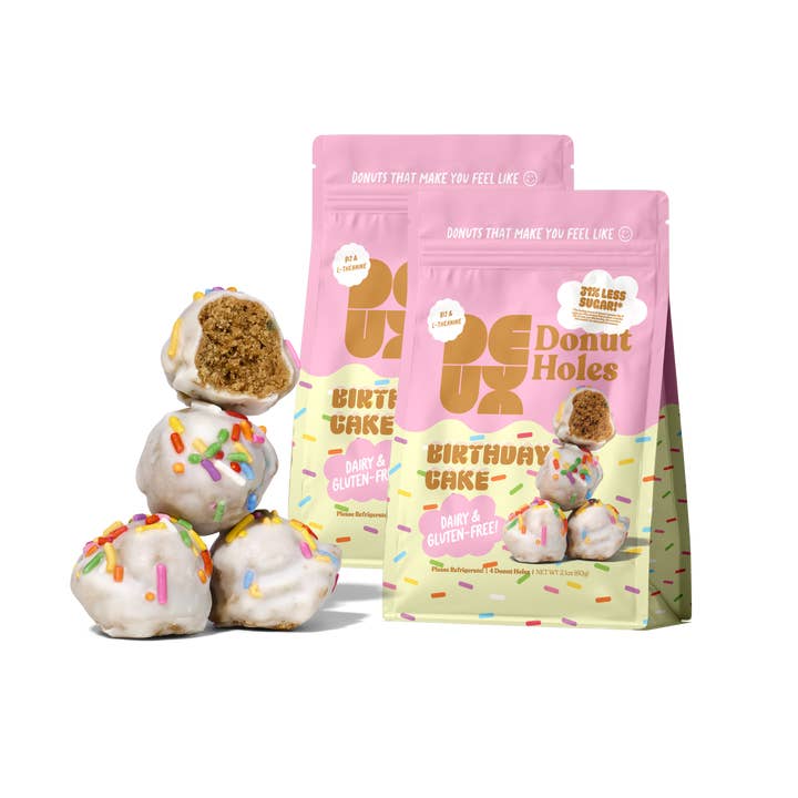 Deux - Wholesale Cookie - Birthday Cake Donut Holes (2-Pack)