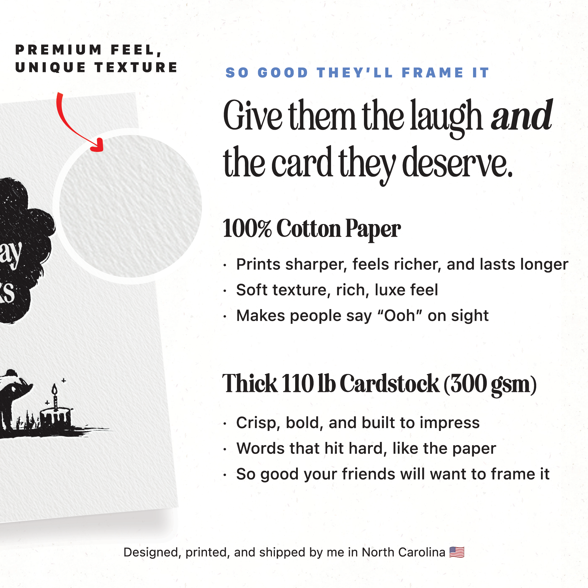 Petty Paper Studio - Wholesale Birthday Card - Your Birthday Stinks Skunk- A2 Birthday Greeting Card1