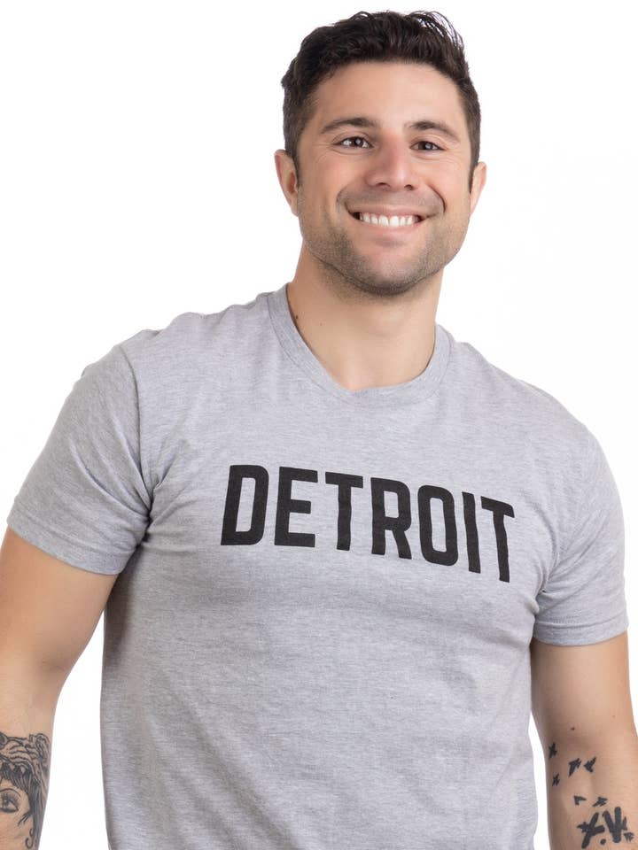 DETROIT Clássica Retro 313 Camiseta Cool Michigan por atacado de Ann Arbor Tees