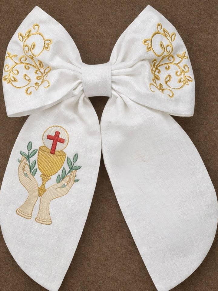 First Communion Bow -2 for wholesale by Lovencomfort