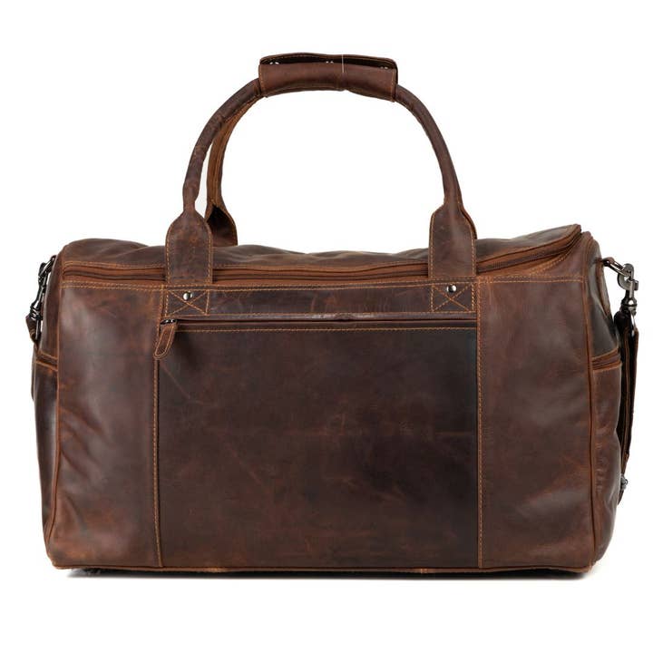 Greenwood Leather - Wholesale Weekender Bag - Men's - Large Leather Weekender Bag - Casual Vintage Look13