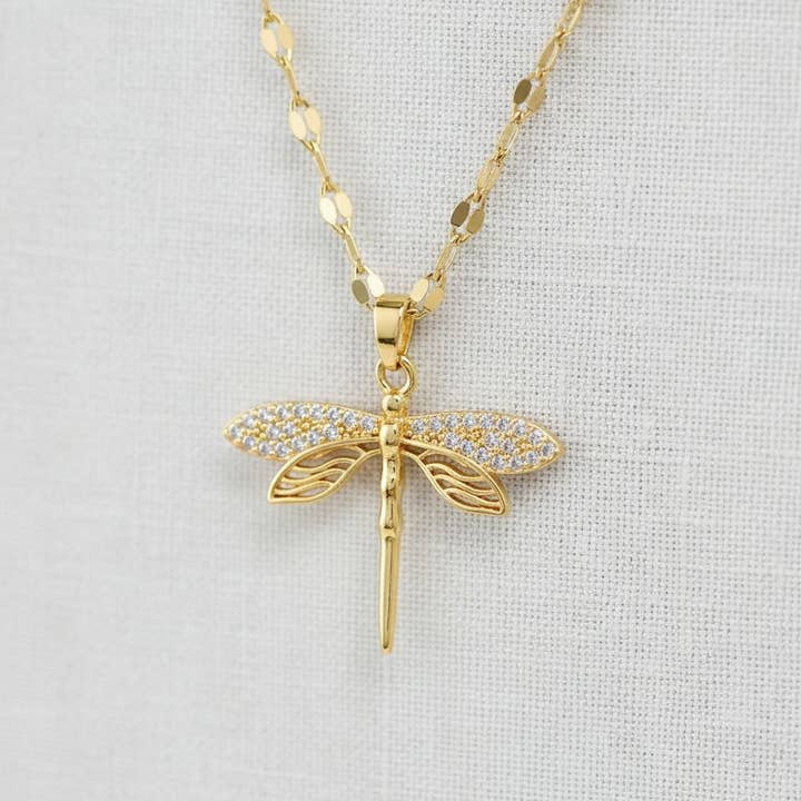 Dragonfly Pendant Necklace for wholesale by scentll jewelry