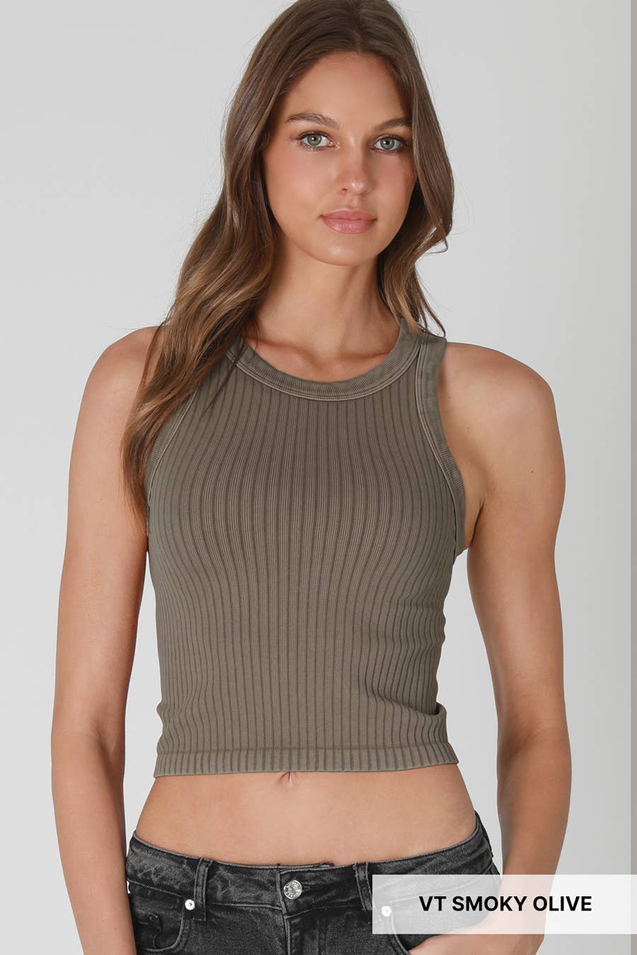 NIKIBIKI - Vente Débardeur – femme - NS8358 - Débardeur vintage à larges côtes3