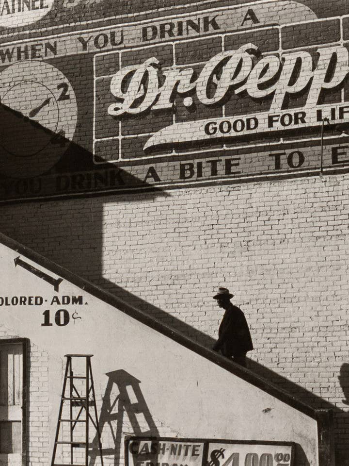 Negro Going in Colored Entrance of Movie House on Saturday Afternoon, Belzoni, Mississippi Delta, Mississippi for wholesale by Print Collection