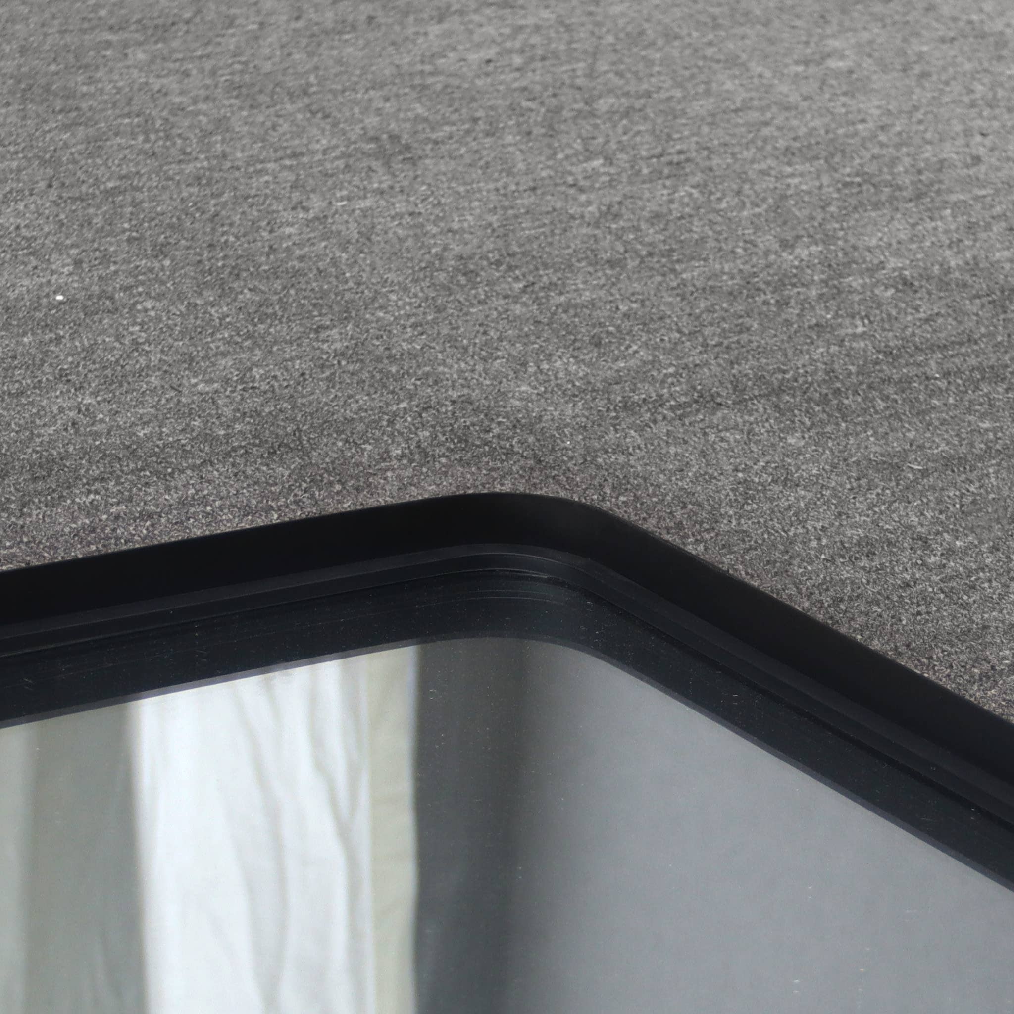 Paris Loft Inc - Wholesale Muurspiegel - Moderne zwarte spiegel met afgeronde hoeken voor slaapkamer of woonkamer7