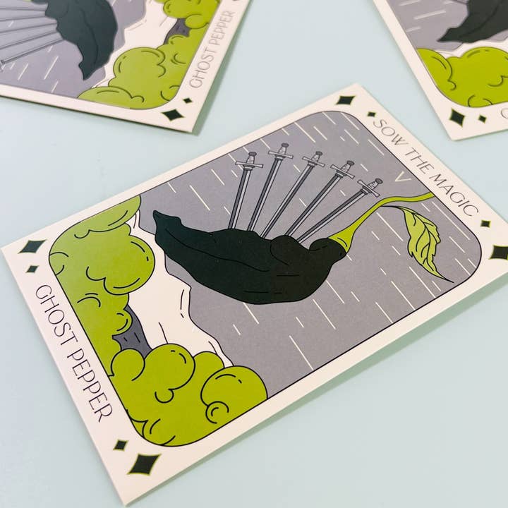Sow the Magic - Wholesale Plant Seeds - Ghost Pepper Tarot Garden + Gift Seed Packet3