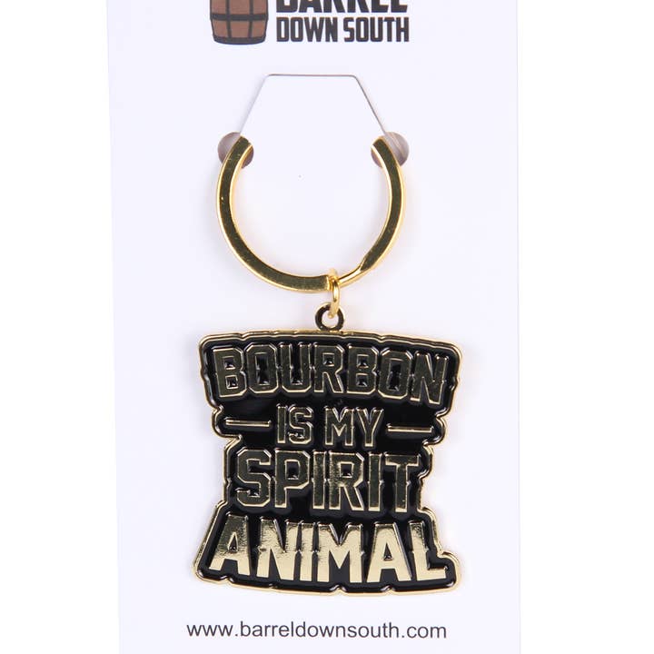 Llavero con esmalte animal Bourbon Is My Spirit para venta al por mayor de Barrel Down South