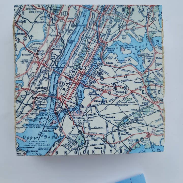 Vintage Altas Map Coasters for wholesale by Hand to Home Concepts, LLC