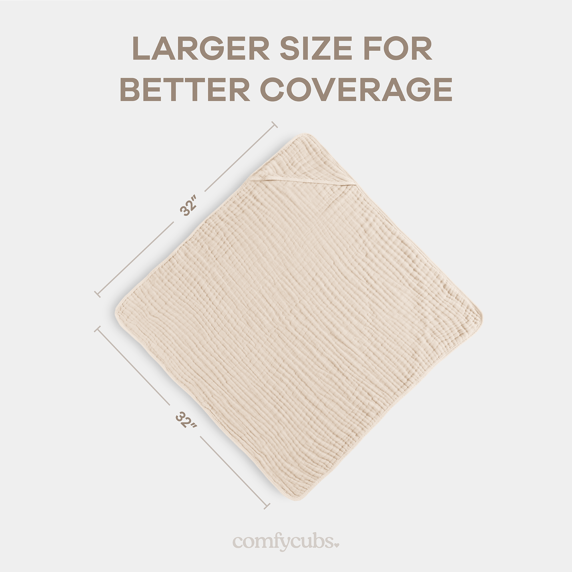 Comfy Cubs - Vendita all'ingrosso Asciugamano con cappuccio - Bambini e neonati - Asciugamano con cappuccio per neonati, 6 strati 100% cotone mussola di Comfy Cubs83