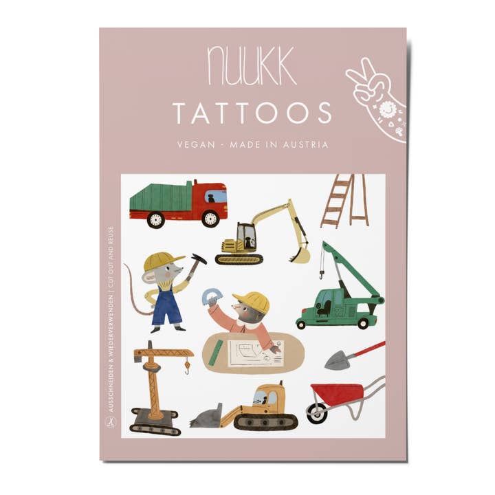 Tatuajes infantiles "Obras de construcción" para venta al por mayor de nuukk GmbH
