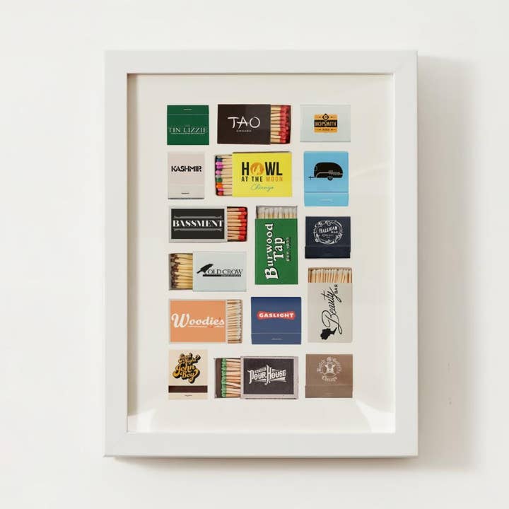 Chicago, IL Streichholzschachtel-Druck; Illinois Wandkunst-Poster für den Großhandel von Coastal Ave. Design