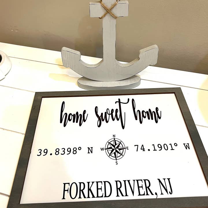 Tara’s Craft Room – wholesale Sign – Home Sweet Home Sign Latitude Longitude Sign For Home2