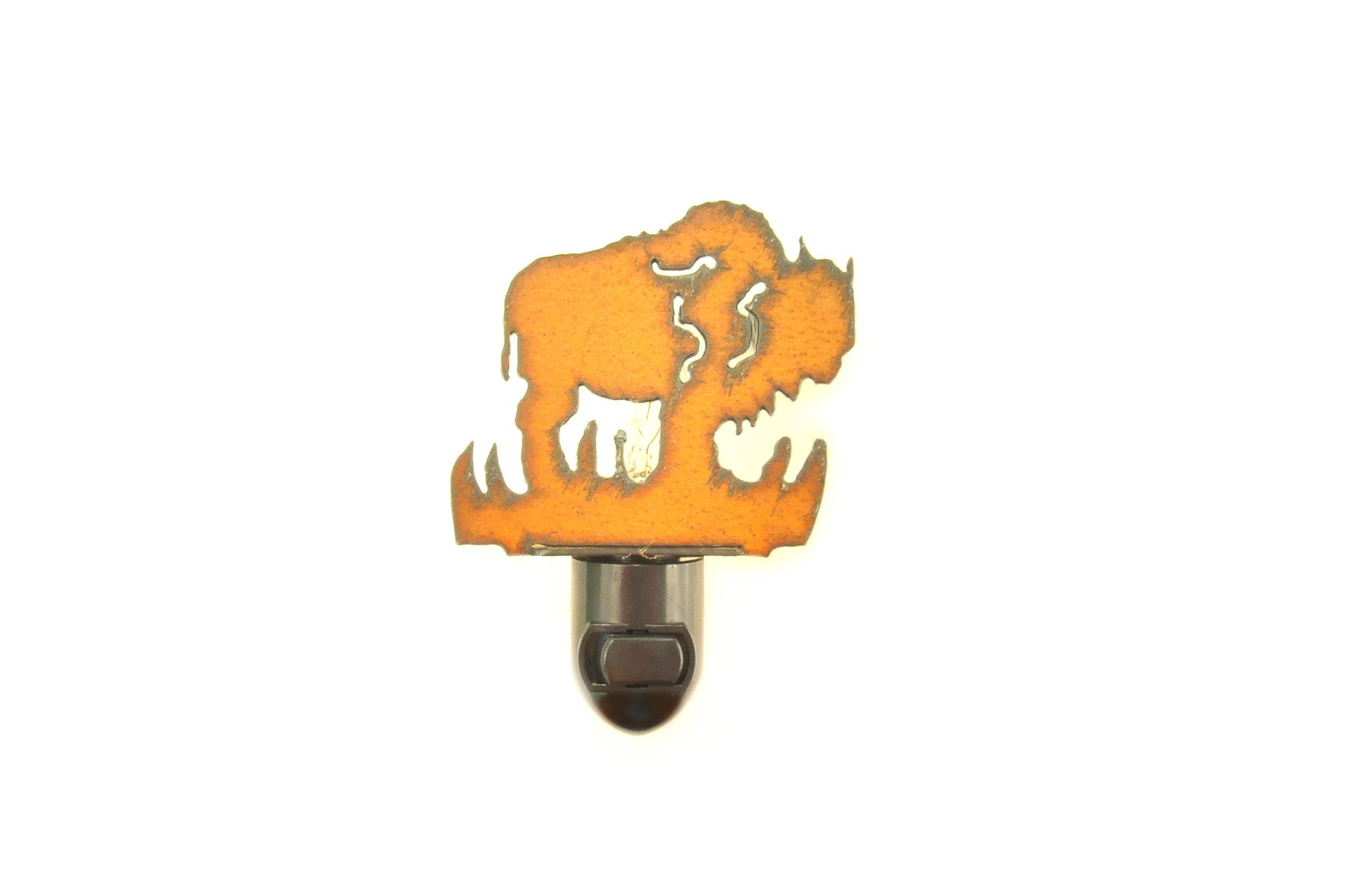 Universal Ironworks USA - Wholesale Night Light - Buffalo Lodge Image Rustic Night Light0