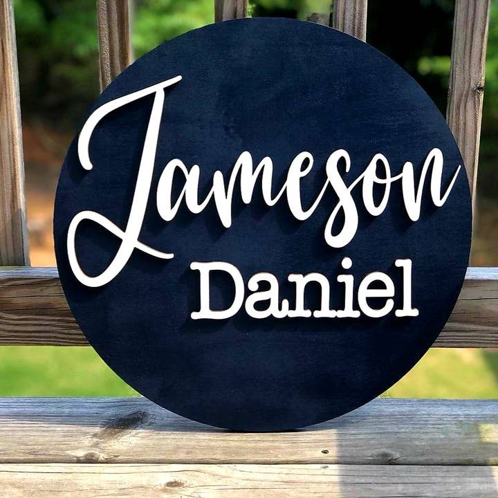 Enseigne ronde pour la vente par Peak Handmade