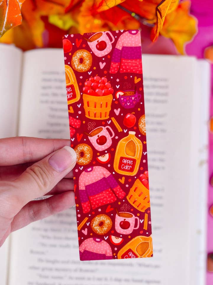 Marque-page à motif Apple Cider pour la vente par Emily Cromwell Designs