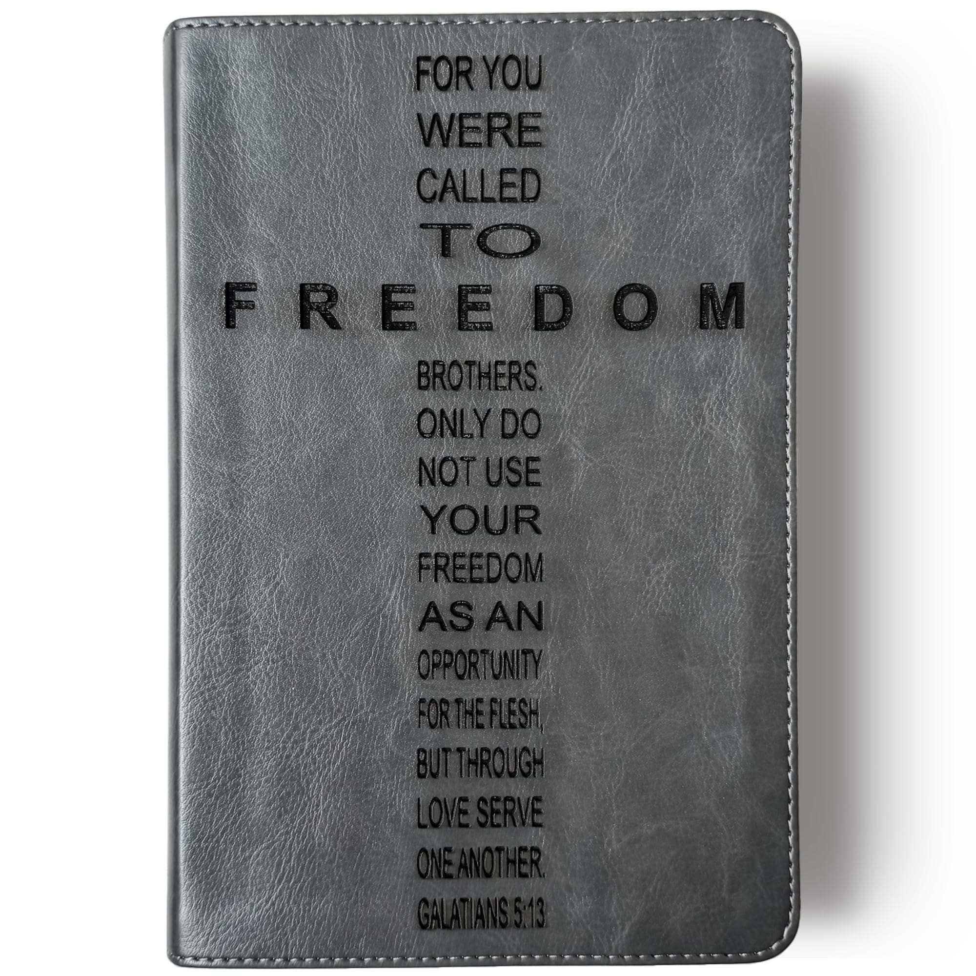 Joy Creative Bibles - Wholesale Religion - ESV Gray Student Study Bible - Called to Freedom - CUSTOM1