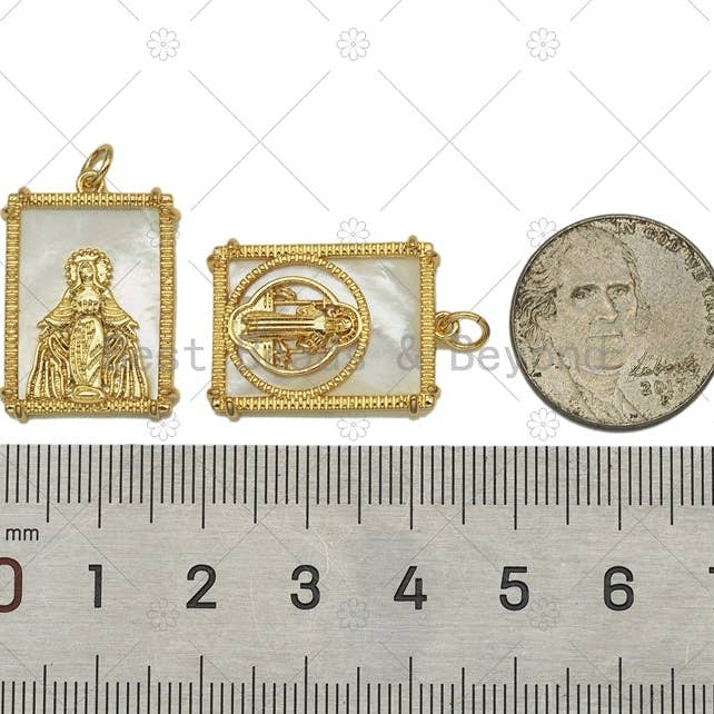 BestBeads&Beyond - Wholesale Individual Charm/Pendant - Virgin Mary Charm, Sku#Z14262