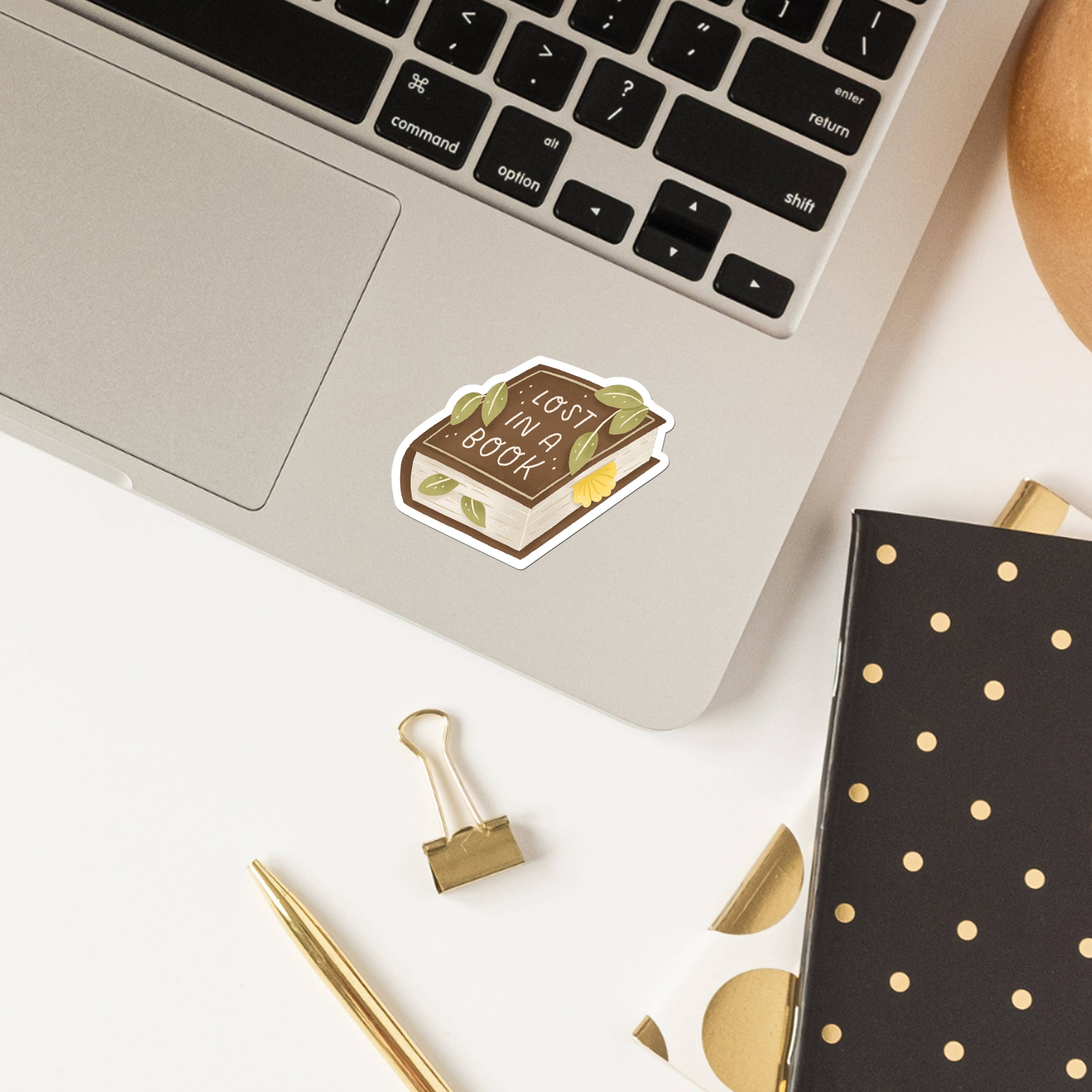 Occasionalish - Wholesale Sticker - Lost in a Book Vinyl Sticker2