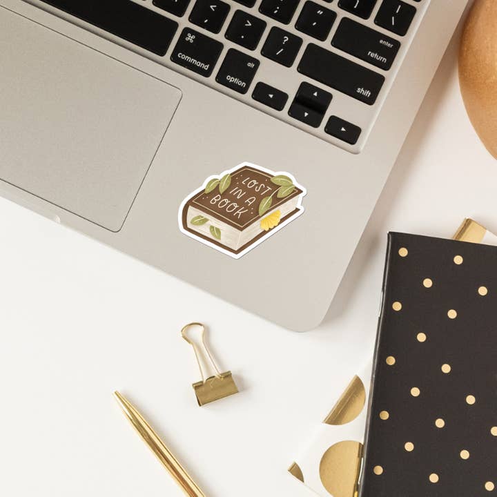 Occasionalish - Wholesale Sticker - Lost in a Book Vinyl Sticker2