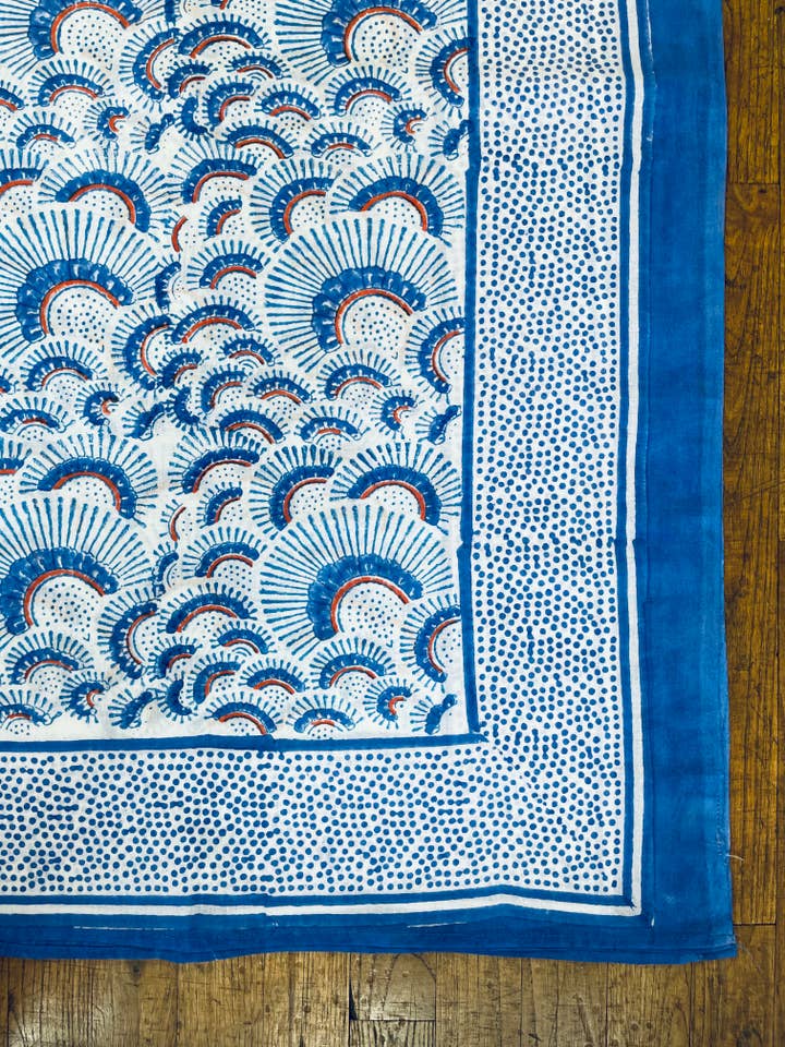 Scarf, Pareo Block Print - ET031 for wholesale by Kirei