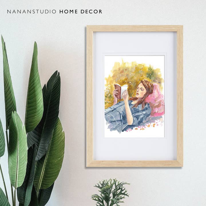 Reading Girl No. 1 pour la vente par NananStudio