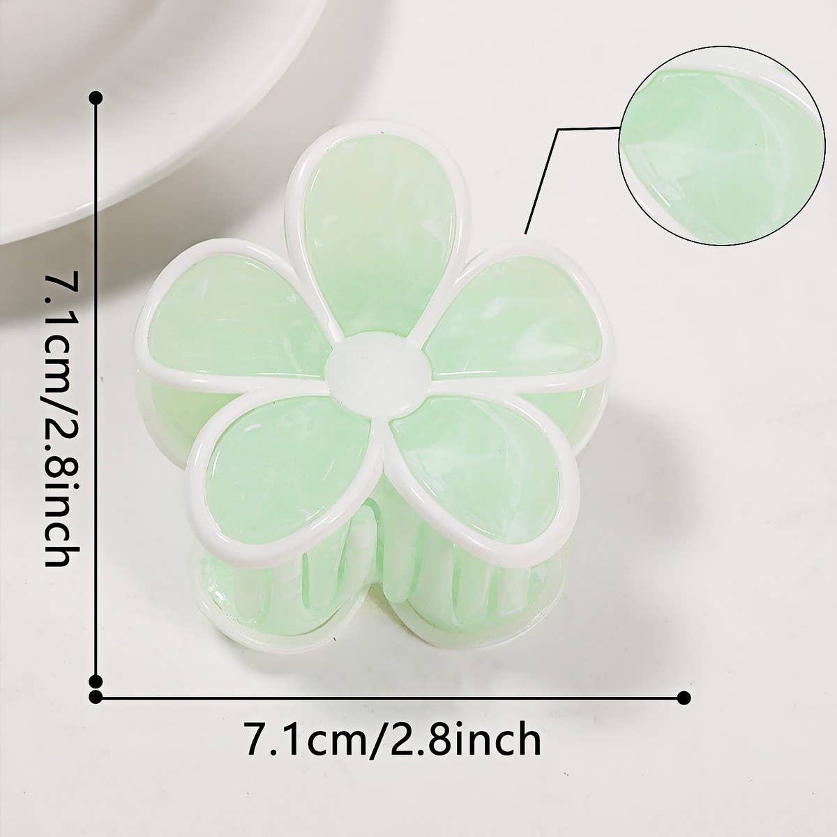 ACCITY - Wholesale Hair Clip - Women's - Vintage Floral Claw Clip for Ponytail & Half Bun_CWAHA0728516