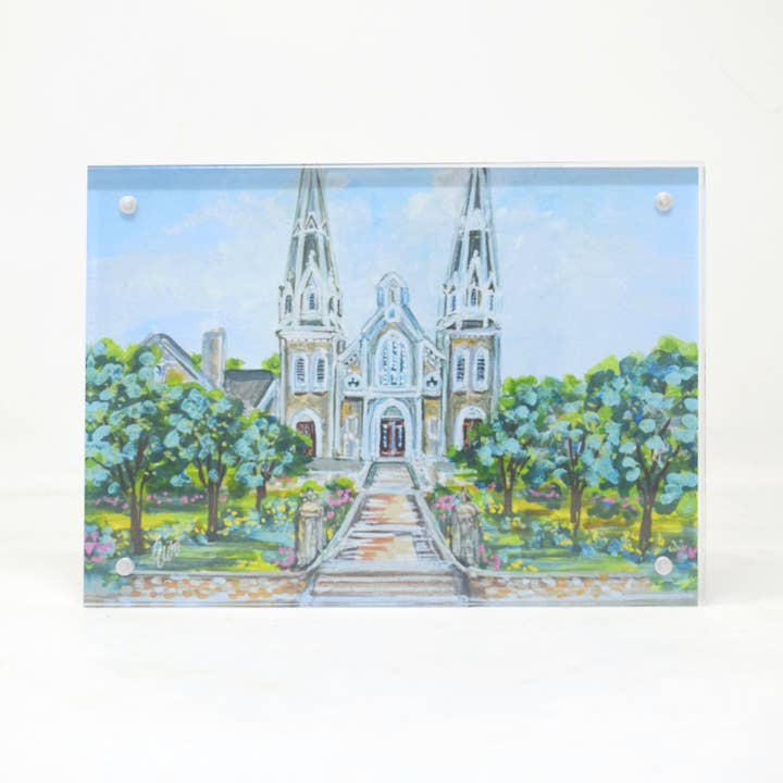 Villanova University Landmark Acrylic Block - 5x7 for wholesale by HAVE MERCY LLC