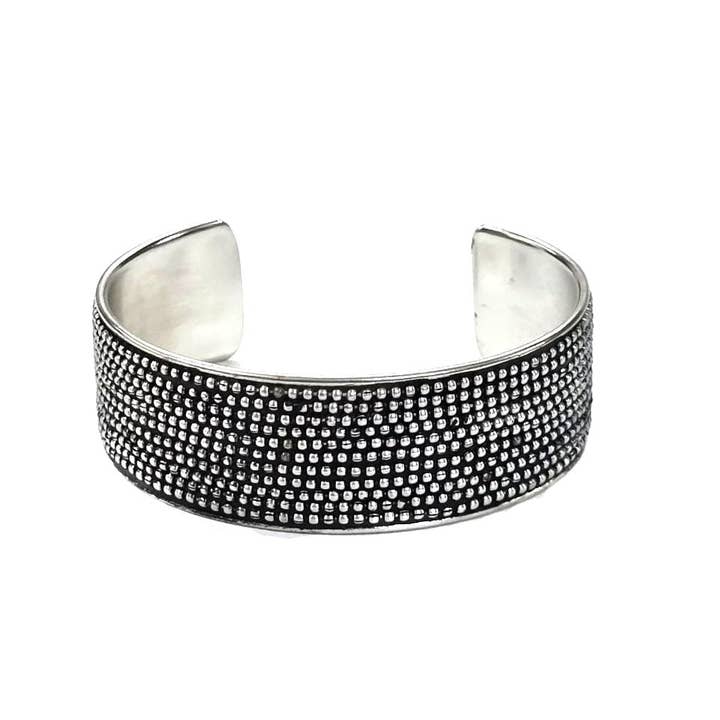 Western Bubble Dot Textured Cuff Bracelet for wholesale by Snowing West
