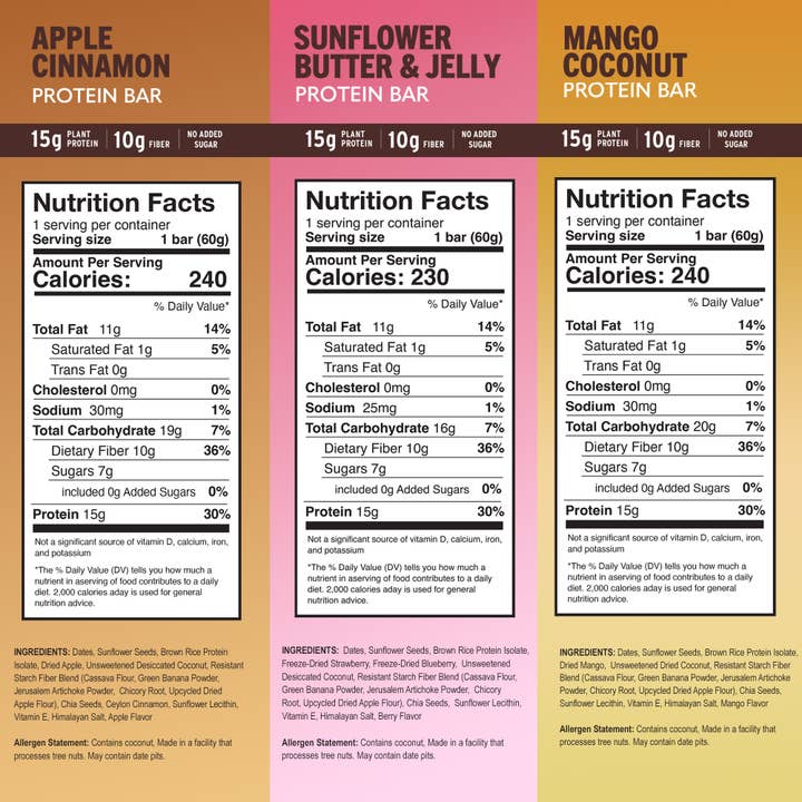 Amrita Health Foods – wholesale Snack bar – High Protein Bars - Sampler Pack (6 flavors)2