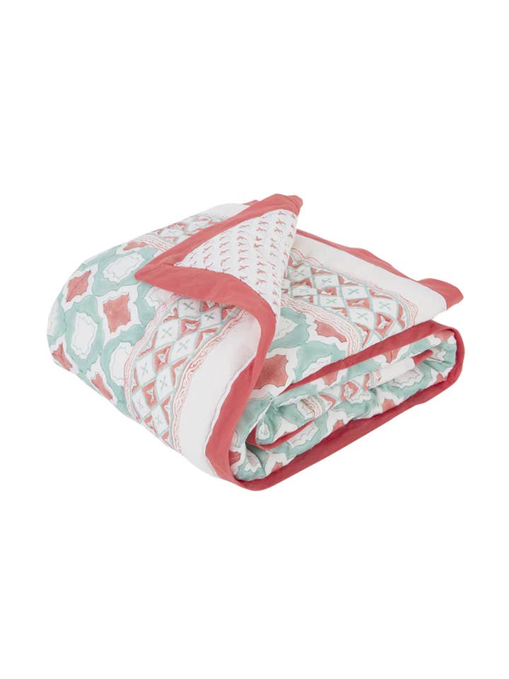 Block-Printed Baby Quilts for wholesale by MALABAR BABY, Consciously Crafted For You.